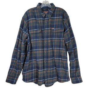 Orvis Big Bear Heavyweight Flannel Double Brushed Button Down Shirt